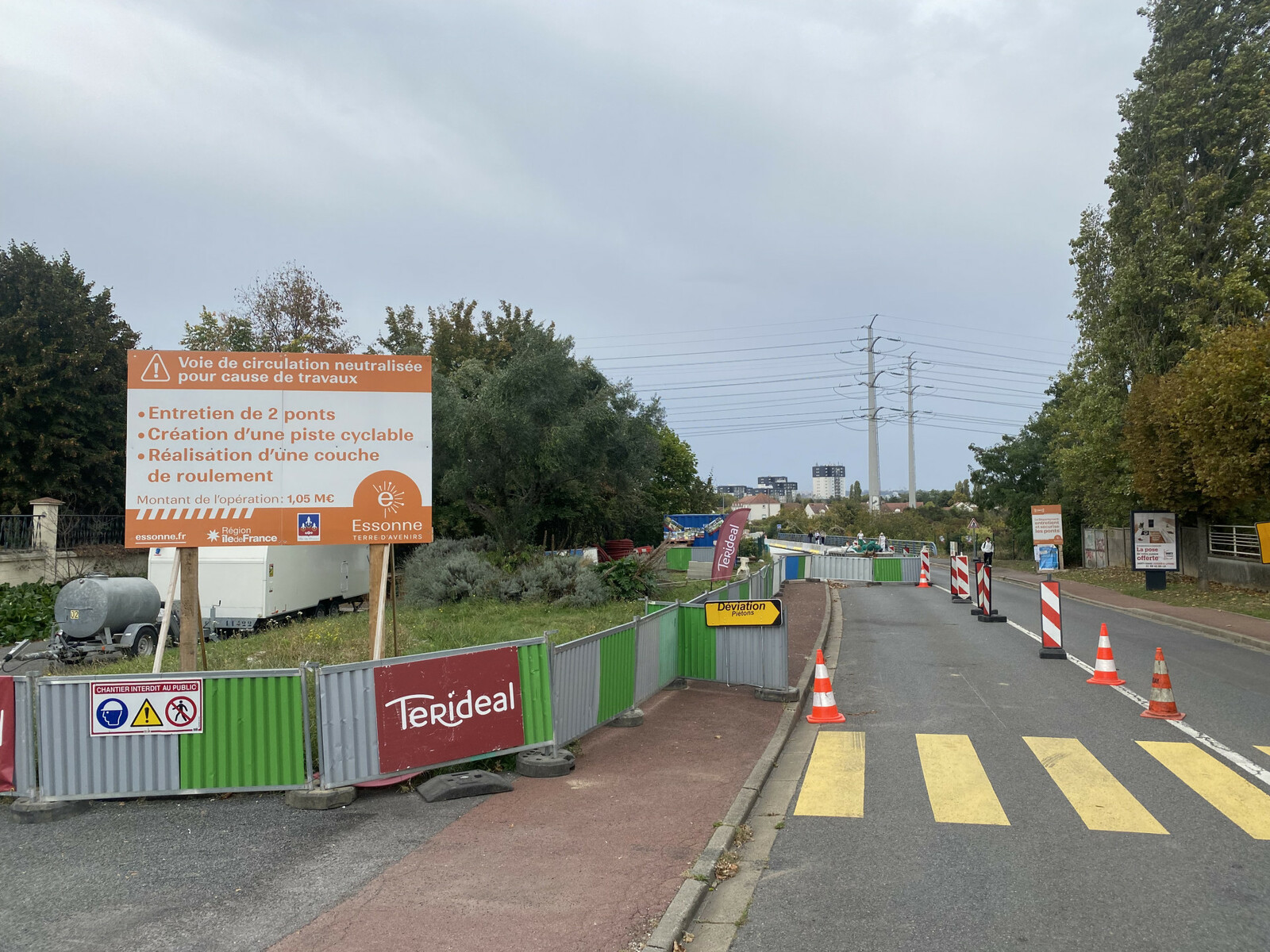 travaux pont antony octobre 2023